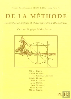 Bertrand.pt - De La Methode ; Recherches En Histoire Et Philosophie Des Mathematiques