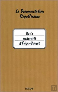 Bertrand.pt - De La Modernité D'Edgar Quinet