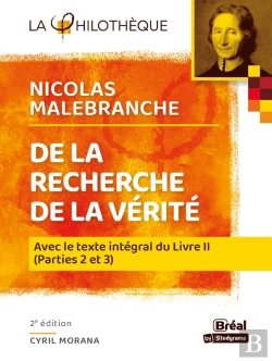 Bertrand.pt - De La Recherche De La Vérité De Malebranche : Avec Le Texte Intégral Du Livre Ii (Parties 2 Et 3) (2e Édition)