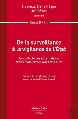 Bertrand.pt - De La Surveillance À La Vigilance De L'État. Volume 231