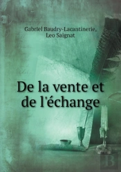 De La Vente Et De L'Echange
