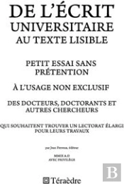 De L'Écrit Universitaire Au Texte Lisible