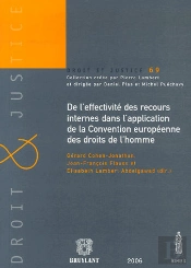 De L'Effectivité Des Recours Internes Dans L'Application De La Convention Européenne Des Droits De L'Homme