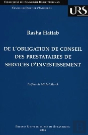 De L'Obligation De Conseil Des Prestataires De Services D'Investissement