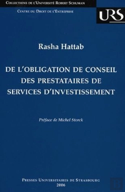 Bertrand.pt - De L'Obligation De Conseil Des Prestataires De Services D'Investissement