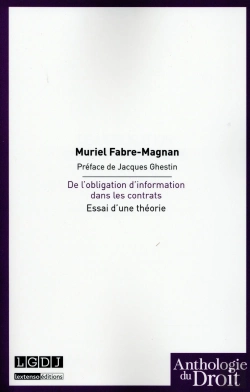 Bertrand.pt - De L'Obligation D'Information Dans Les Contrats