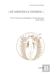 « De Merveille Esperdu » : Écrire L'Émotion Esthétique À La Renaissance (1500-1620)