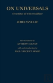 De Universalibus: Volume Ii: On Universals