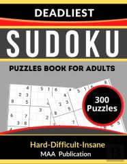 Deadliest Sudoku Puzzles Book For Adults