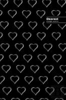 Dearest Lifestyle Journal, Write-In Notebook, Dotted Lines, Wide Ruled, Medium 6 X 9 Inch (A5) Hardcover (Black Iii)