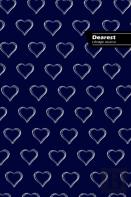 Dearest Lifestyle Journal, Write-In Notebook, Dotted Lines, Wide Ruled, Medium Size 6 X 9 Inch (A5) Hardcover (Blue)