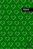 Dearest Lifestyle Journal, Write-In Notebook, Dotted Lines, Wide Ruled, Medium Size 6 X 9 Inch (A5) Hardcover (Green)