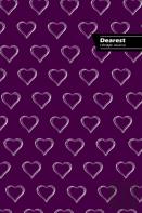 Dearest Lifestyle Journal, Write-In Notebook, Dotted Lines, Wide Ruled, Medium Size 6 X 9 Inch (A5) Hardcover (Purple)