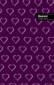 Dearest Lifestyle Journal, Write-In Notebook, Dotted Lines, Wide Ruled, Medium Size 6 X 9 Inch (A5) Hardcover (Purple)