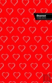 Dearest Lifestyle Journal, Write-In Notebook, Dotted Lines, Wide Ruled, Medium Size 6 X 9 Inch (A5) Hardcover (Red)