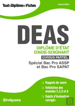Bertrand.pt - Deas ; Diplôme D'État D'Aide-Soignant ; Cursus Partiel ; Spécial Bac Pro Assp Et Bac Pro Sapat