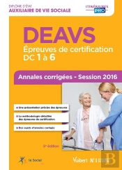 Deavs Epreuves De Certification Dc 1 A 6 Annales Corrigees 5edt