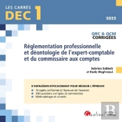 Dec 1 - Qrc Et Qcm Corrigees - Reglementation Professionnelle Et Deontologie 7ed - De L Expert-Compt