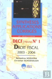 Decf Epreuve N.1 ; Droit Fiscal 2003-2004