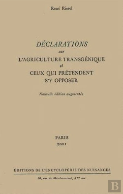 Bertrand.pt - Déclarations Sur L'Agriculture Transgénique Et Ceux Qui Prétendent S'Y Opposer