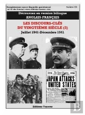 Découvrez En Version Bilingue Anglais-Français Les Discours Clés Du Vingtième Siècle T.3 ; Juillet 1941-Décembre 1941