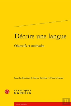 Bertrand.pt - Décrire Une Langue : Objectifs Et Méthodes
