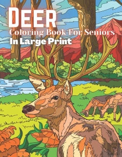 Bertrand.pt - Deer Coloring Book For Seniros In Large Print