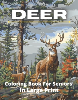 Bertrand.pt - Deer Coloring Book For Seniros In Large Print