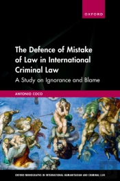 Defence Of Mistake Of Law In International Criminal Law