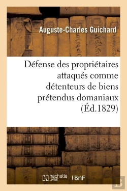 Bertrand.pt - Defense Des Proprietaires Attaques Edition 1829