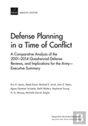 Defense Planning In A Time Of Conflict