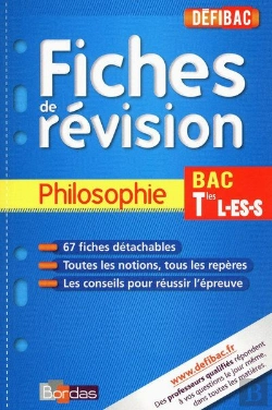 Bertrand.pt - Defibac Fiche Revision Philosophie Terminale L/Es/S