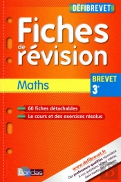 Defibrevet Fiches Revision Maths 3e