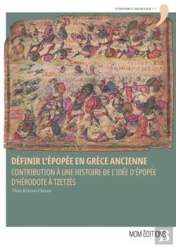 Bertrand.pt - Définir L'Épopée En Grèce Ancienne : Contribution À Une Histoire De L'Idée D'Épopée D'Hérodote À Tzetzès