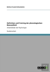 Definition Und Training Der Phonologischen Bewusstheit