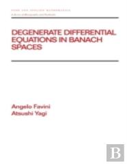 Degenerate Differential Equations In Banach Spaces