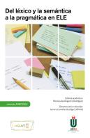 Del Lexico Semantica A Pragmatica En Ele