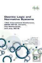 Deontic Logic And Normative Systems