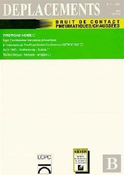 Deplacements T.11; Bruit De Contact Pneumatiques ; Chaussées, Déplacements