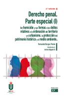 Derecho Penal Parte Especial I