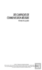 Des Campagnes De Communication Réussies ; 43 Études De Cas Primés