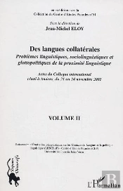 Des Langues Collaterales T.2