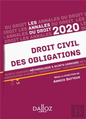 Des Obligations ; Méthodologie & Sujets Corrigés (Édition 2020)