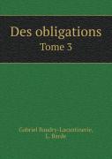 Des Obligations Tome 3