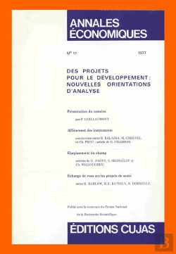 Bertrand.pt - Des Projets Pour Le Développement ; Nouvelles Orientations D'Analyse