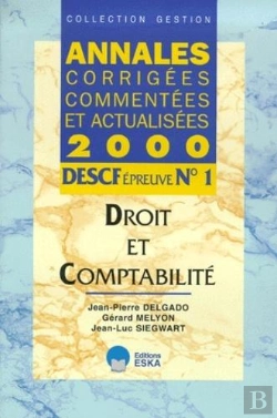 Bertrand.pt - Descf Epreuve N.1 ; Droit Et Comptabilite