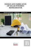 Design And Fabricaton Of Solar Powered Refrigerator