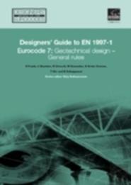 Designers' Guide To Eurocode 7: Geotechnical Design