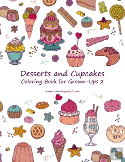 Bertrand.pt - Desserts And Cupcakes Coloring Book For