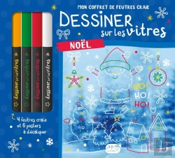 Bertrand.pt - Dessiner Sur Les Vitres ; Mon Coffret De Feutres Craie ; Noël